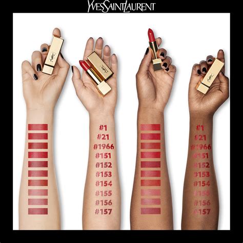 yves saint laurent pur couture swatches|sephora ysl rouge pur couture.